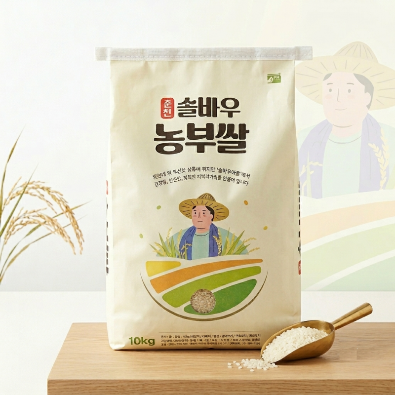 솔바우농부쌀,솔바우,춘천솔바우,지역먹거리,현지인먹거리,춘천먹거리,강원먹거리,백미,쌀,춘천농산물,강원농산물